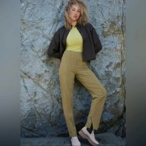 ATHLETA Women's Vienna Slim Pants Size 0 Fall 2022 Mustard Khaki